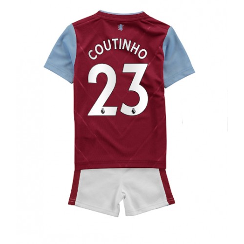 Aston Villa Philippe Coutinho #23 Hjemmedraktsett Barn 2022-23 Kortermet (+ Korte bukser) Aston Villa Philippe Coutinho #23 Hjemmedraktsett Barn 2022-23 Kortermet (+ Korte bukser)